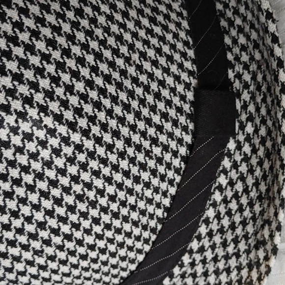 Le Chateau NWOT Black & White Herringbone Fedora - Picture 5 of 11
